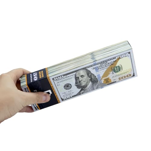 100 Dollar Pre-Rolled Cones - King Size - 50 Cones - Paperboard Packaging - Plastic-Free Storage