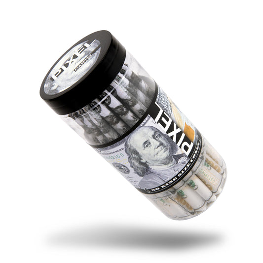 100 Dollar Pre-Rolled Cones - 50 Pack King Size with Tips & Packing Sticks | Hundred Dollar Bill Rolling Papers - Benjamin-Inspired