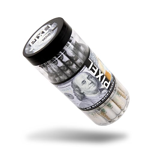 100 Dollar Pre-Rolled Cones - 50 Pack King Size with Tips & Packing Sticks | Hundred Dollar Bill Rolling Papers - Benjamin-Inspired