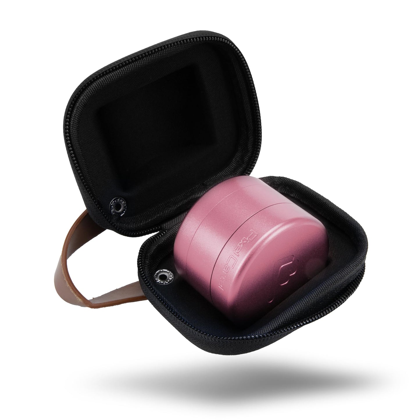 Pixel Cartel Herb Grinder Spice Mill 2.5 inches - Pink Metal - Flower Mill Innovation - Teethless Grinder